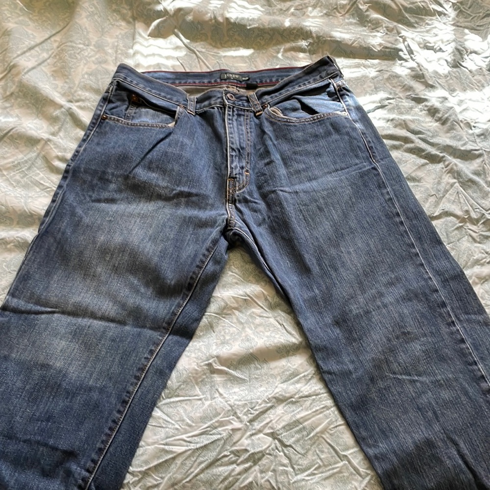 J. Crew Blue straight cut jeans size 33X30